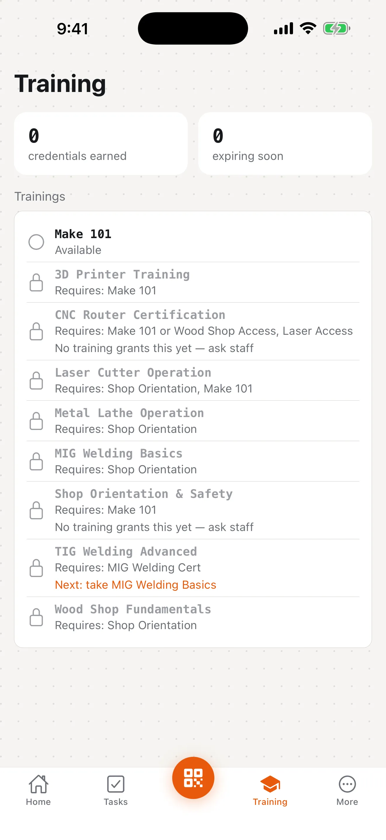 Training, LMS & Credentialing on iPhone
